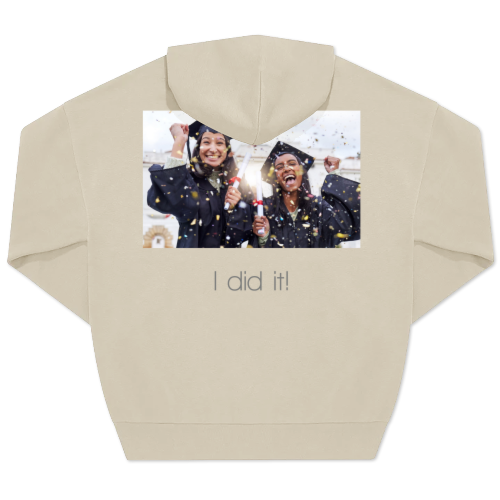 Hoodie Unisex Sand Print back