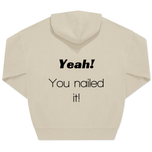 Hoodie Unisex Sand Trykk bagside