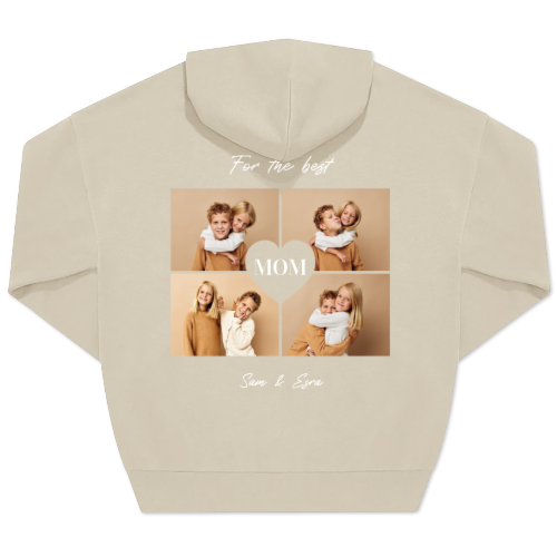 Hoodie Unisex Sand Print back