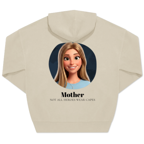 Hoodie Unisex Sand Print back