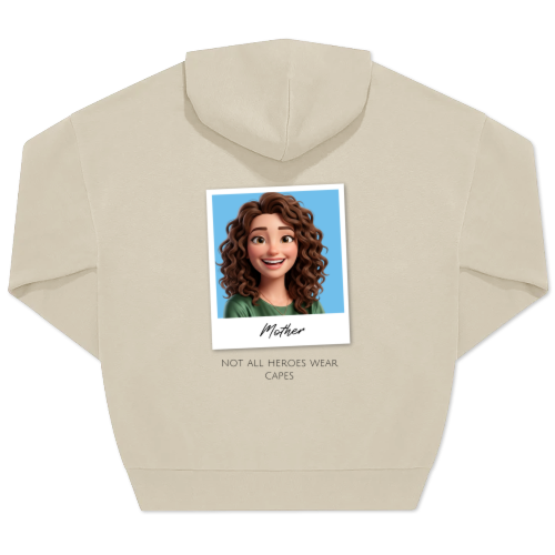 Hoodie Unisex Sand Print back