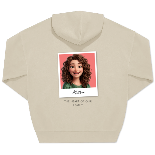 Hoodie Unisex Sand Print back