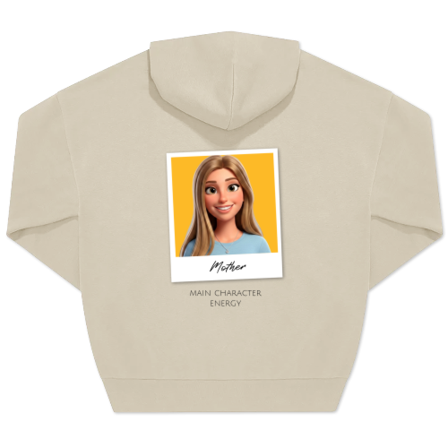 Hoodie Unisex Sand Print back
