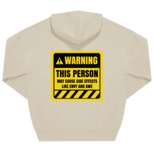 Hoodie Unisex Sand Tryck baksida