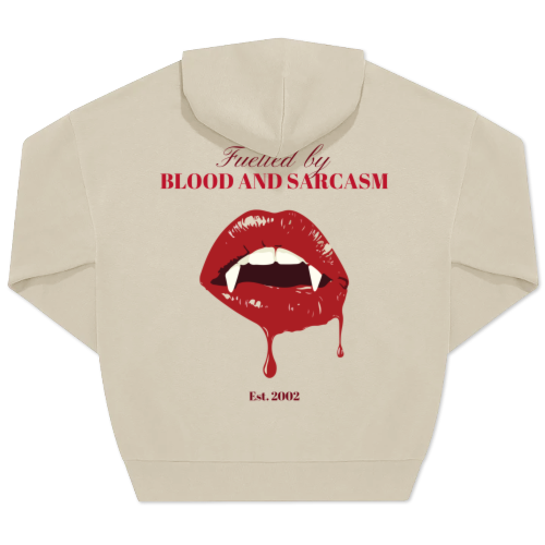 Hoodie Unisex Sand Trykk bagside Hoodie Unisex Sand Trykk bagside