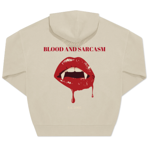 Hoodie Unisex Sand Trykk bagside Hoodie Unisex Sand Trykk bagside