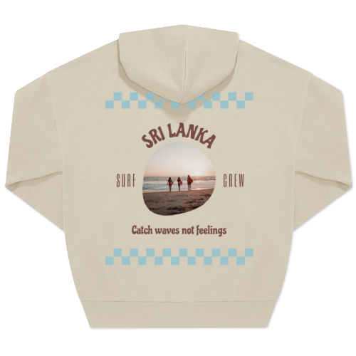 Hoodie beige unisexe Imprimé au dos Hoodie beige unisexe Imprimé au dos