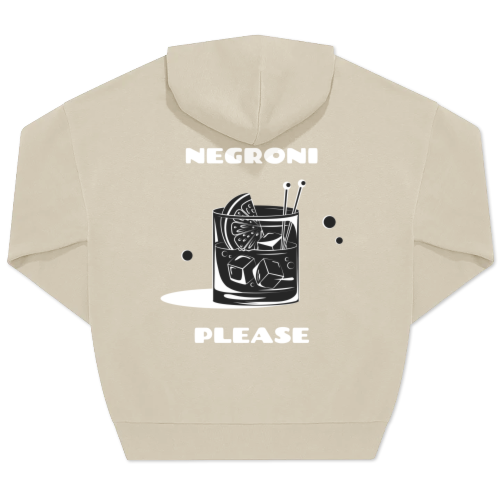 Hoodie beige unisexe Imprimé au dos Hoodie beige unisexe Imprimé au dos