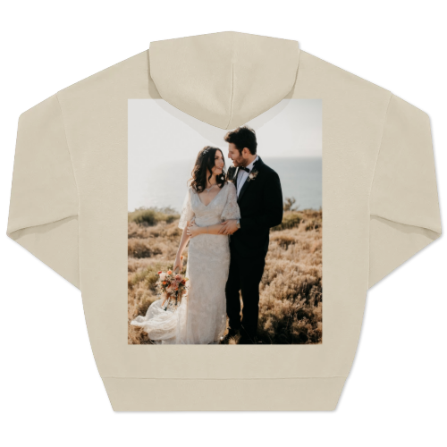 Hoodie Unisex Sand Trykk bagside Hoodie Unisex Sand Trykk bagside