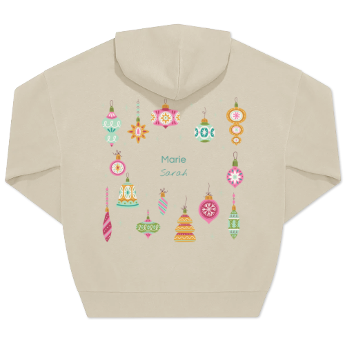 Hoodie Unisex Sand Print back