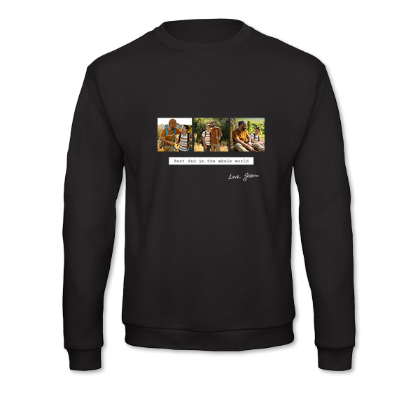 Sweat-shirt Unisexe Noir Sweat-shirt Unisexe Noir