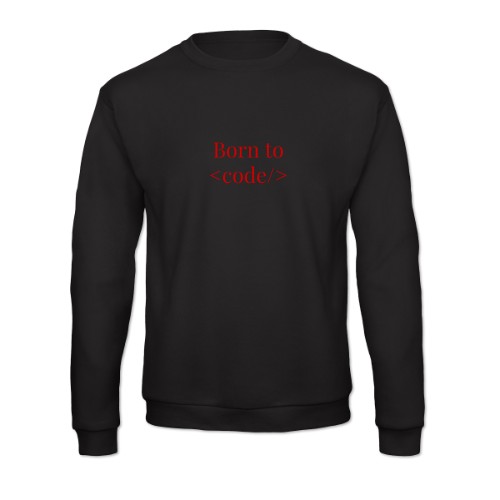 Sweater Unisex Zwart