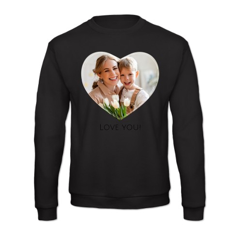 Sweat-shirt Unisexe Noir Sweat-shirt Unisexe Noir