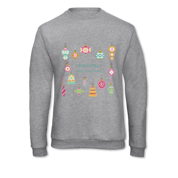 Sweatshirt Unisex Grau gesprenkelt