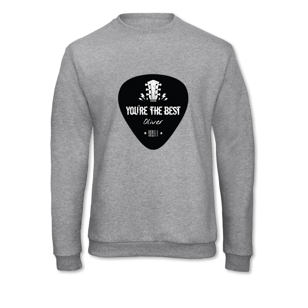 Sweatshirt Unisex Grau gesprenkelt