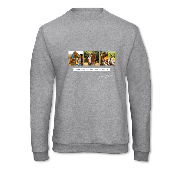 Sweat-shirt Unisexe Gris chiné Sweat-shirt Unisexe Gris chiné