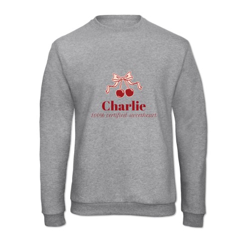 Vintage Cherry Love Text - Only