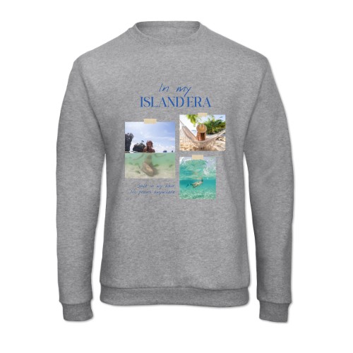 Trøje Unisex Gråmelert Trøje Unisex Gråmelert