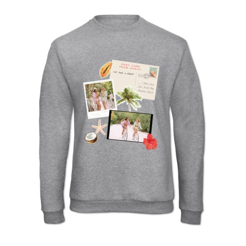 Trøje Unisex Gråmelert