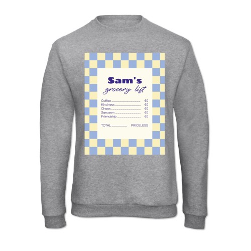 Sweater Unisex Speckled Grey