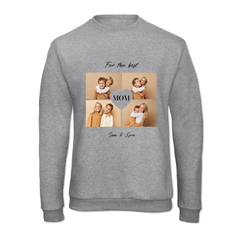 Tröja Unisex Gråmelerad