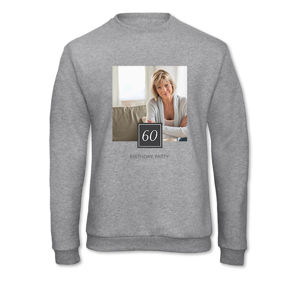 Sweatshirt Unisex Grau gesprenkelt