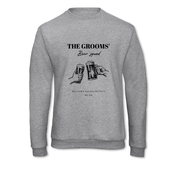Sweat-shirt Unisexe Gris chiné Sweat-shirt Unisexe Gris chiné