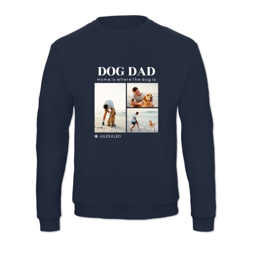 Sweatshirt Unisex mit Foto Marineblau