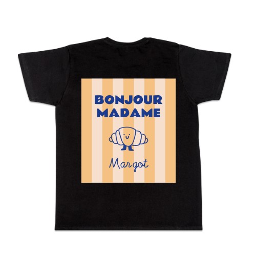 T-shirt noir Arrière