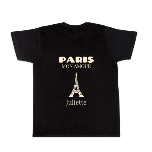 T-shirt noir Arrière