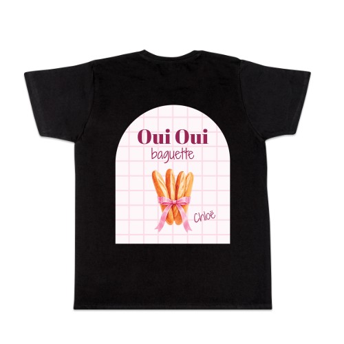 T-shirt noir Arrière