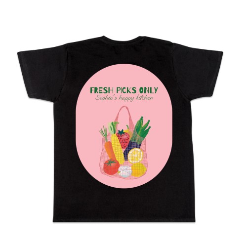 T-shirt Men Black Back T-shirt Men Black Back