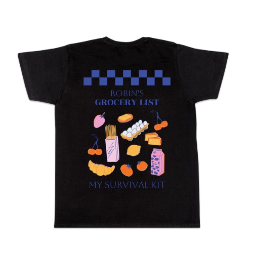 T-shirt Men Black Back T-shirt Men Black Back