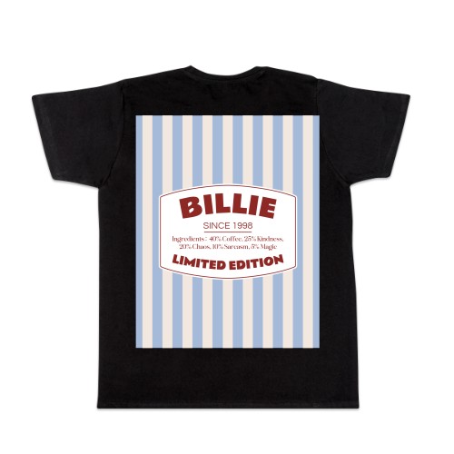 T-shirt Men Black Back T-shirt Men Black Back