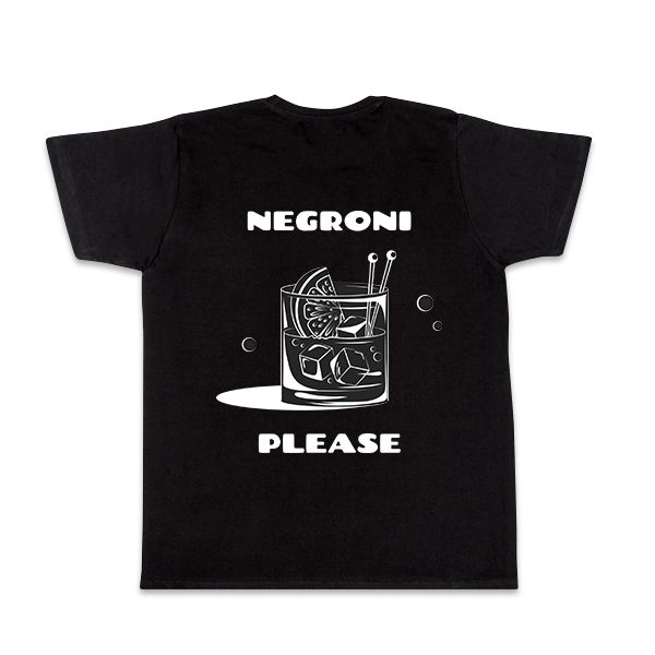 T-Shirt Schwarz Rückseite