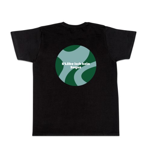T-Shirt Schwarz Rückseite T-Shirt Schwarz Rückseite