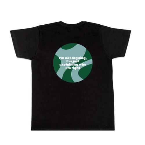 T-shirt Men Black Back T-shirt Men Black Back