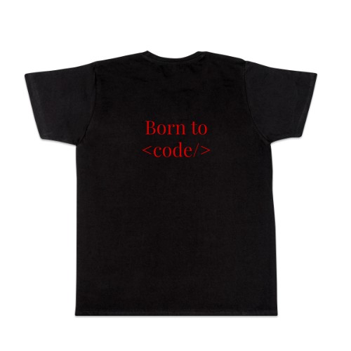 T-shirt svart Baksida