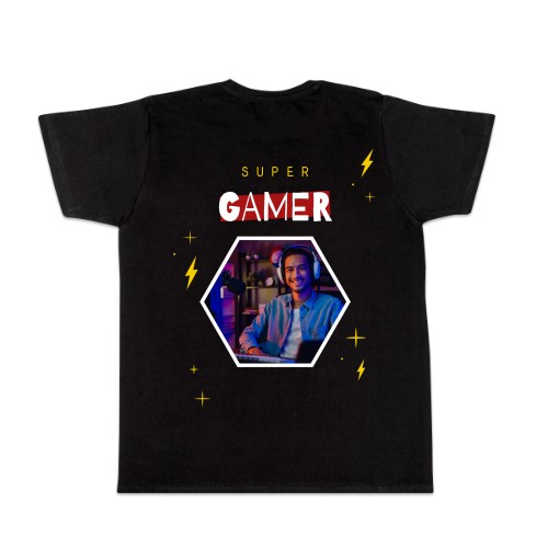 T-shirt mannen zwart Achterkant T-shirt mannen zwart Achterkant