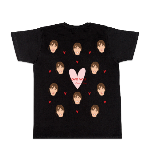 T-shirt noir Arrière