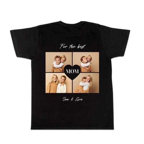 T-shirt mannen zwart Achterkant