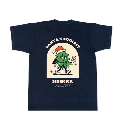T-Shirt Dunkelblau Rückseite