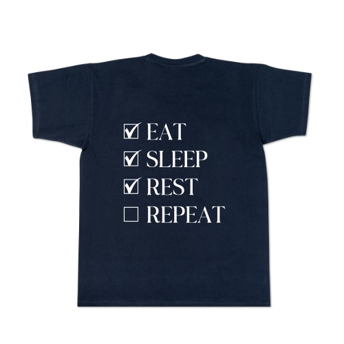 T-shirt mörkblå Baksida