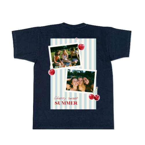T-shirt Men Dark Blue Back
