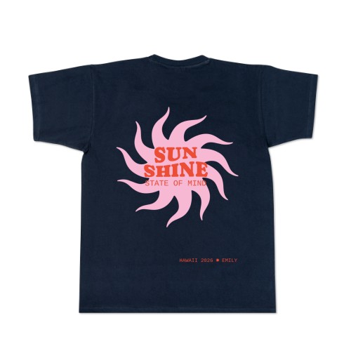 T-shirt mørkeblå Bagside T-shirt mørkeblå Bagside