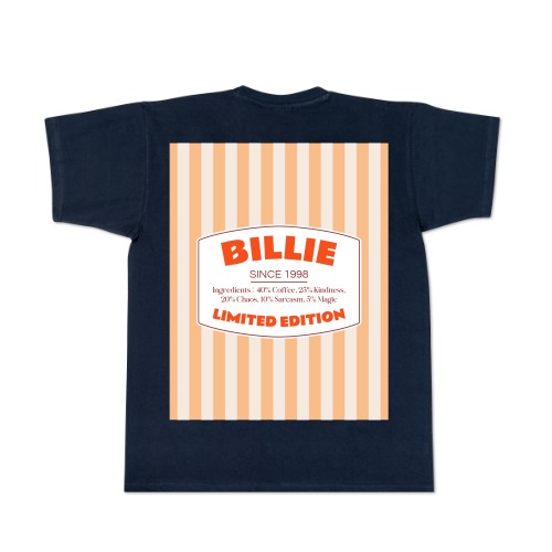 Retro Namelabel Stripes - Text only