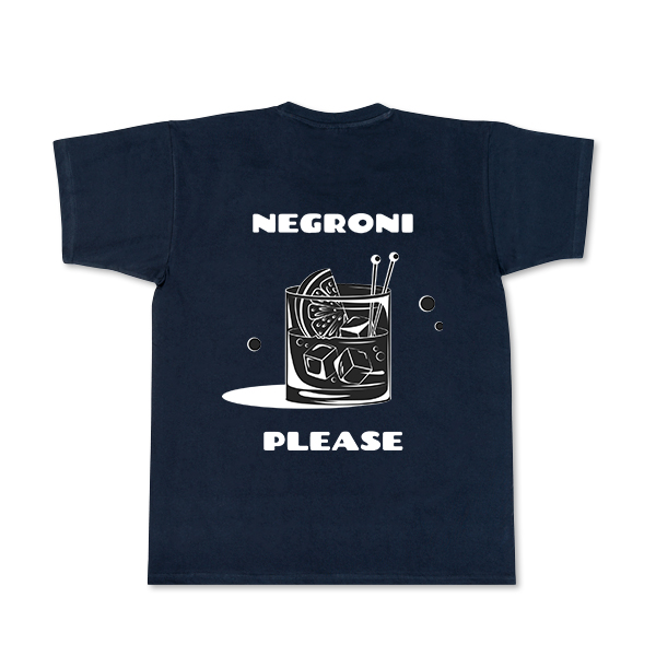 T-Shirt Dunkelblau Rückseite