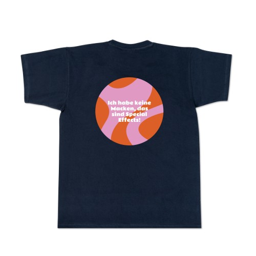 T-Shirt Dunkelblau Rückseite T-Shirt Dunkelblau Rückseite