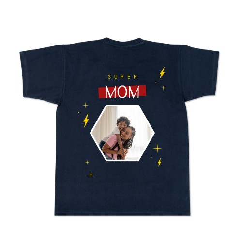 T-shirt mörkblå Baksida