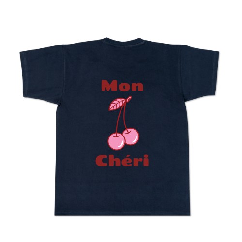 T-shirt mannen donkerblauw Achterkant T-shirt mannen donkerblauw Achterkant